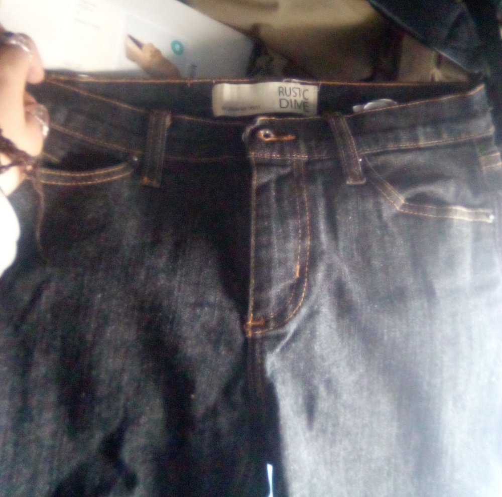 Women's grayish blackish RUSTIC DIME slim fit denim jeans size 30